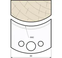 SP Profilmesser, 50mm, Nr. 555