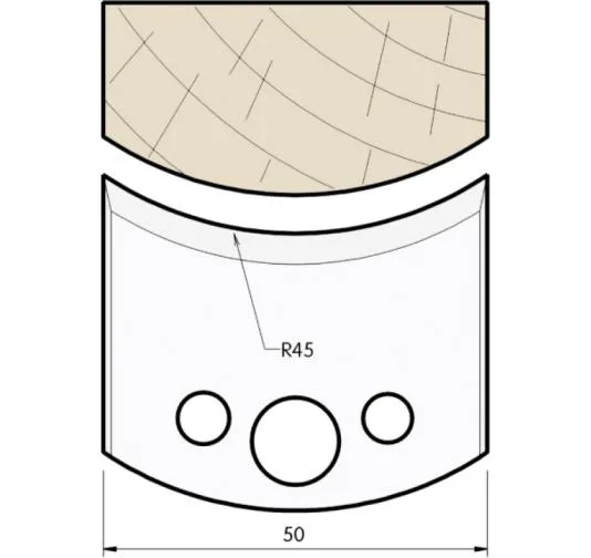 SP Profilmesser, 50mm, Nr. 556
