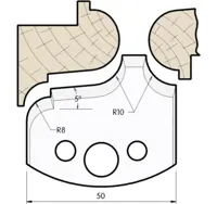 SP Profilmesser, 50mm, Nr. 557