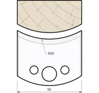 SP Profilmesser, 50mm, Nr. 559