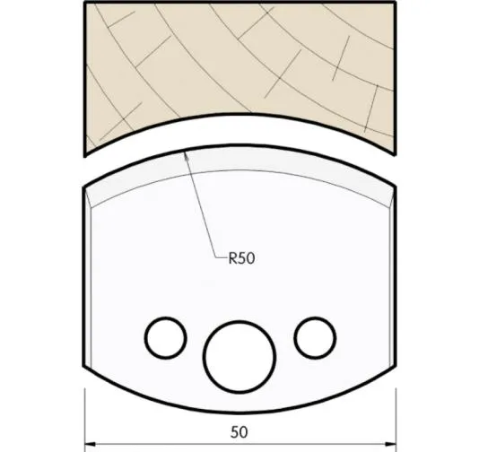 SP Profilmesser, 50mm, Nr. 560