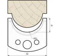 SP Profilmesser, 50mm, Nr. 561