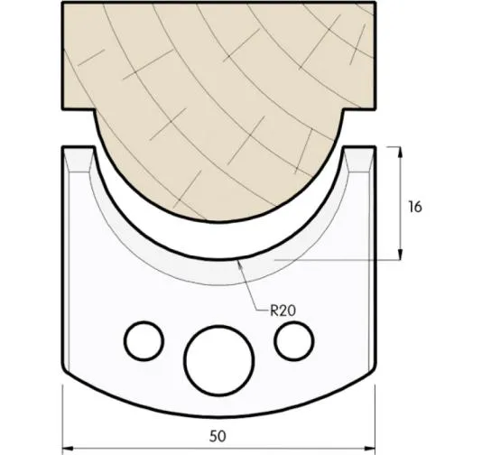 SP Profilmesser, 50mm, Nr. 561