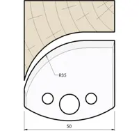 SP Profilmesser, 50mm, Nr. 564