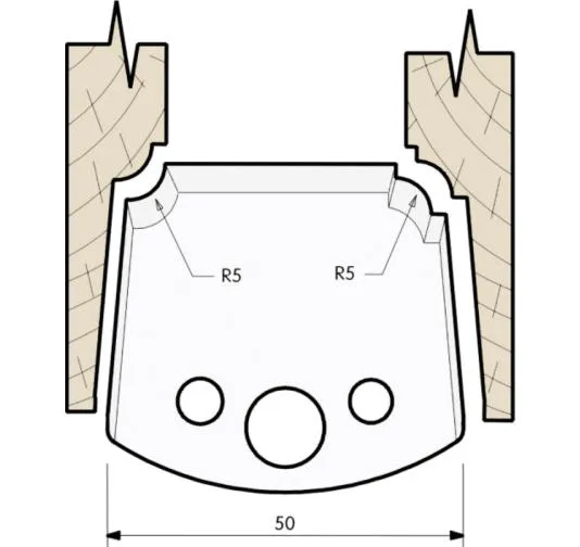 SP Profilmesser, 50mm, Nr. 579