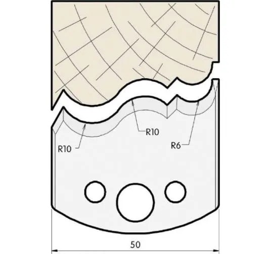 HS Profilmesser, 50mm, Nr. 506