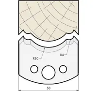 HS Profilmesser, 50mm, Nr. 507