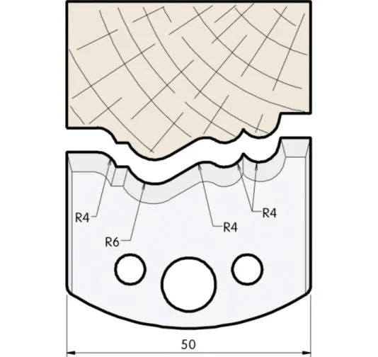 HS Profilmesser, 50mm, Nr. 511
