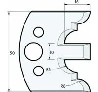 HS Profilmesser, 50mm, Nr. 522