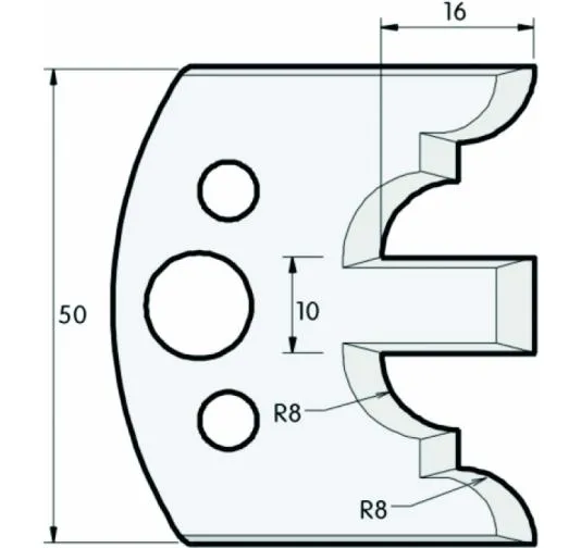 HS Profilmesser, 50mm, Nr. 522