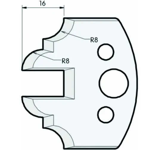 HS Profilmesser, 50mm, Nr. 523