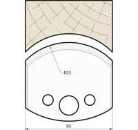 HS Profilmesser, 50mm, Nr. 545