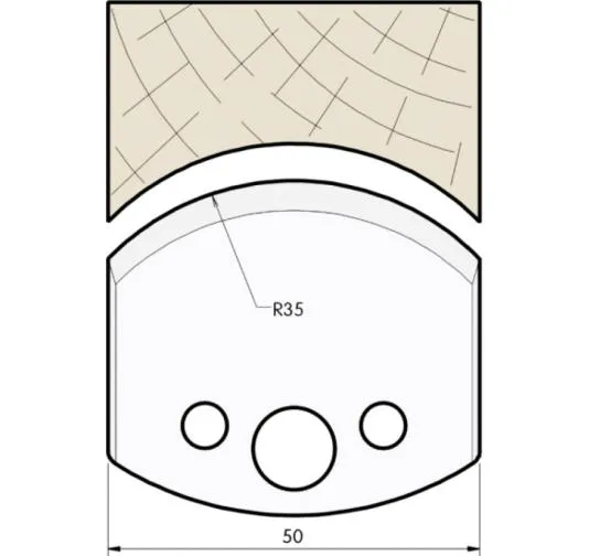 HS Profilmesser, 50mm, Nr. 545