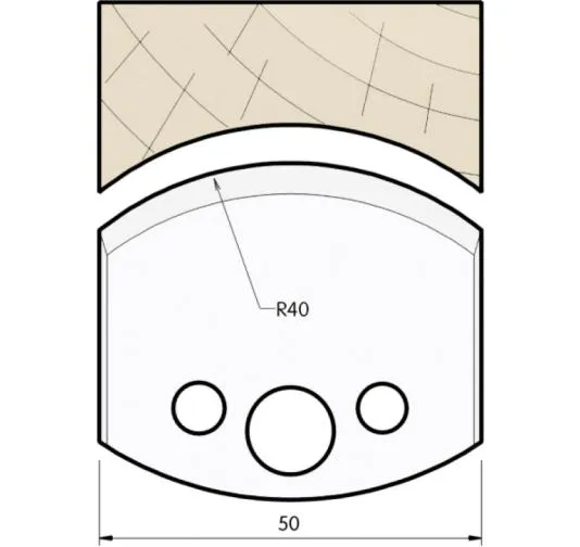HS Profilmesser, 50mm, Nr. 553