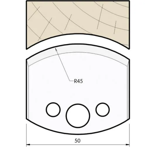 HS Profilmesser, 50mm, Nr. 554