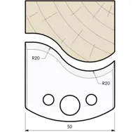 HS Profilmesser, 50mm, Nr. 571