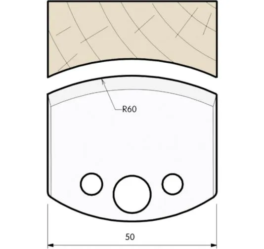 HS Profilmesser, 50mm, Nr. 574