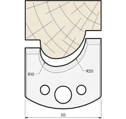 HW Profilmesser, 50mm, Nr. 504