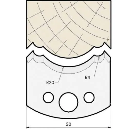 HW Profilmesser, 50mm, Nr. 507