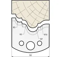 HW Profilmesser, 50mm, Nr. 508