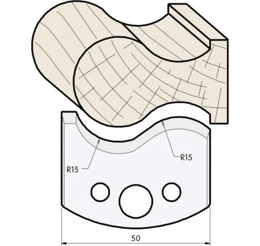 HW Profilmesser, 50mm, Nr. 514
