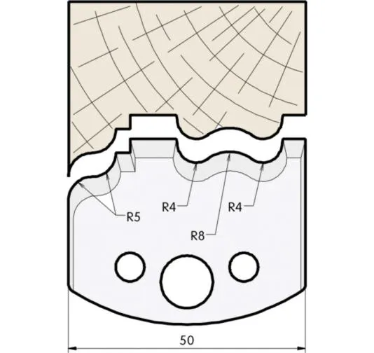 HW Profilmesser, 50mm, Nr. 515