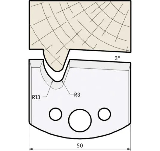 HW Profilmesser, 50mm, Nr. 516