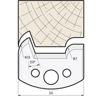 HW Profilmesser, 50mm, Nr. 518