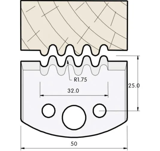 HW Profilmesser, 50mm, Nr. 532
