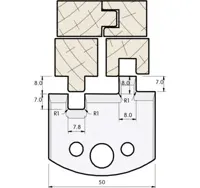 HW Profilmesser, 50mm, Nr. 533