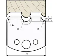HW Profilmesser, 50mm, Nr. 534