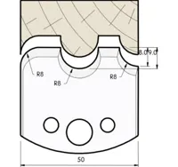 HW Profilmesser, 50mm, Nr. 536
