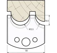HW Profilmesser, 50mm, Nr. 538