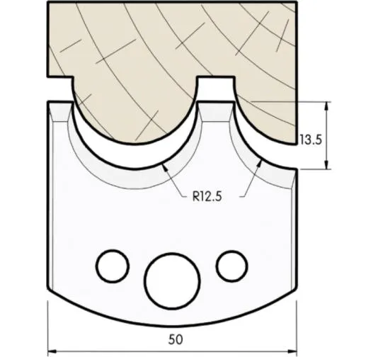 HW Profilmesser, 50mm, Nr. 538