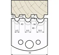 HW Profilmesser, 50mm, Nr. 540