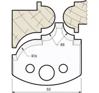 HW Profilmesser, 50mm, Nr. 541