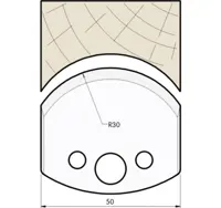 HW Profilmesser, 50mm, Nr. 544