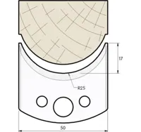 HW Profilmesser, 50mm, Nr. 546