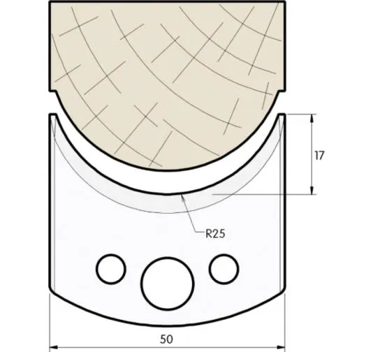 HW Profilmesser, 50mm, Nr. 546