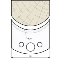 HW Profilmesser, 50mm, Nr. 547