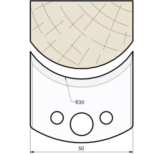 HW Profilmesser, 50mm, Nr. 547