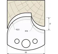 HW Profilmesser, 50mm, Nr. 549