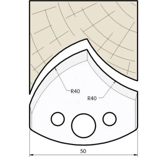 HW Profilmesser, 50mm, Nr. 550
