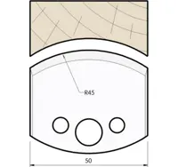 HW Profilmesser, 50mm, Nr. 554