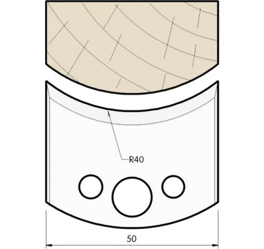 HW Profilmesser, 50mm, Nr. 555