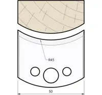 HW Profilmesser, 50mm, Nr. 556