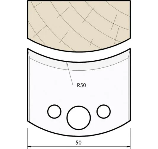 HW Profilmesser, 50mm, Nr. 559