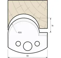 HW Profilmesser, 50mm, Nr. 562