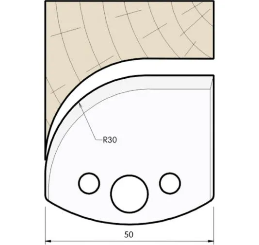 HW Profilmesser, 50mm, Nr. 563