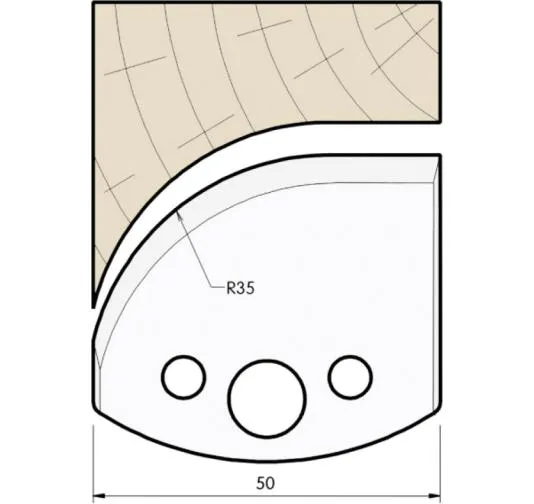 HW Profilmesser, 50mm, Nr. 564